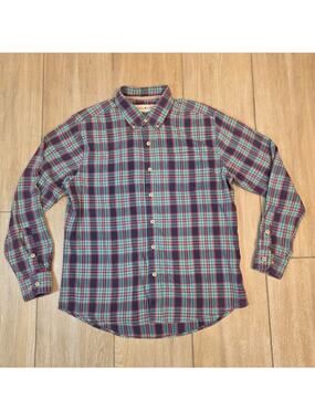 The Normal Brand Plaid Button Down Shirt Men's Medium Cotton Flannel Casual